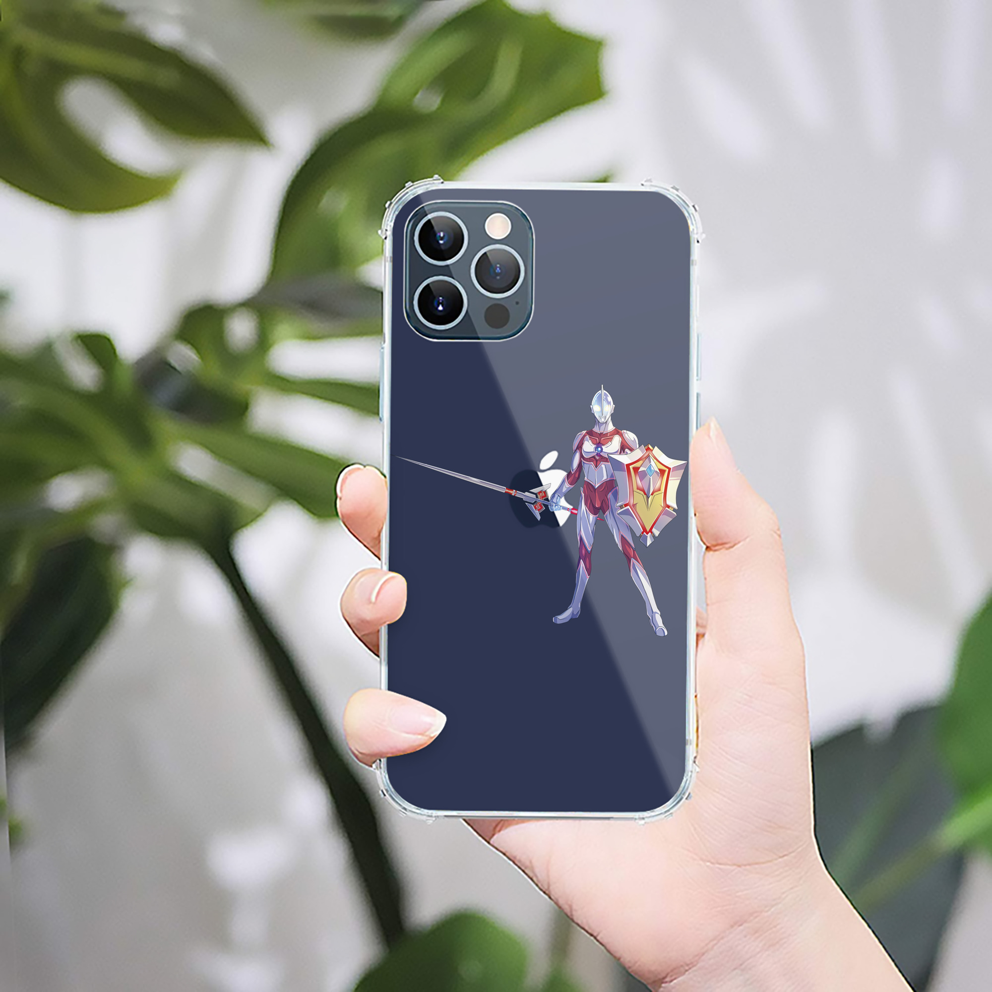 （画像用） ウルトラマン Ultraman 【iPhone 12シリーズ対応】透明スマホケース（クリアソフトケース）